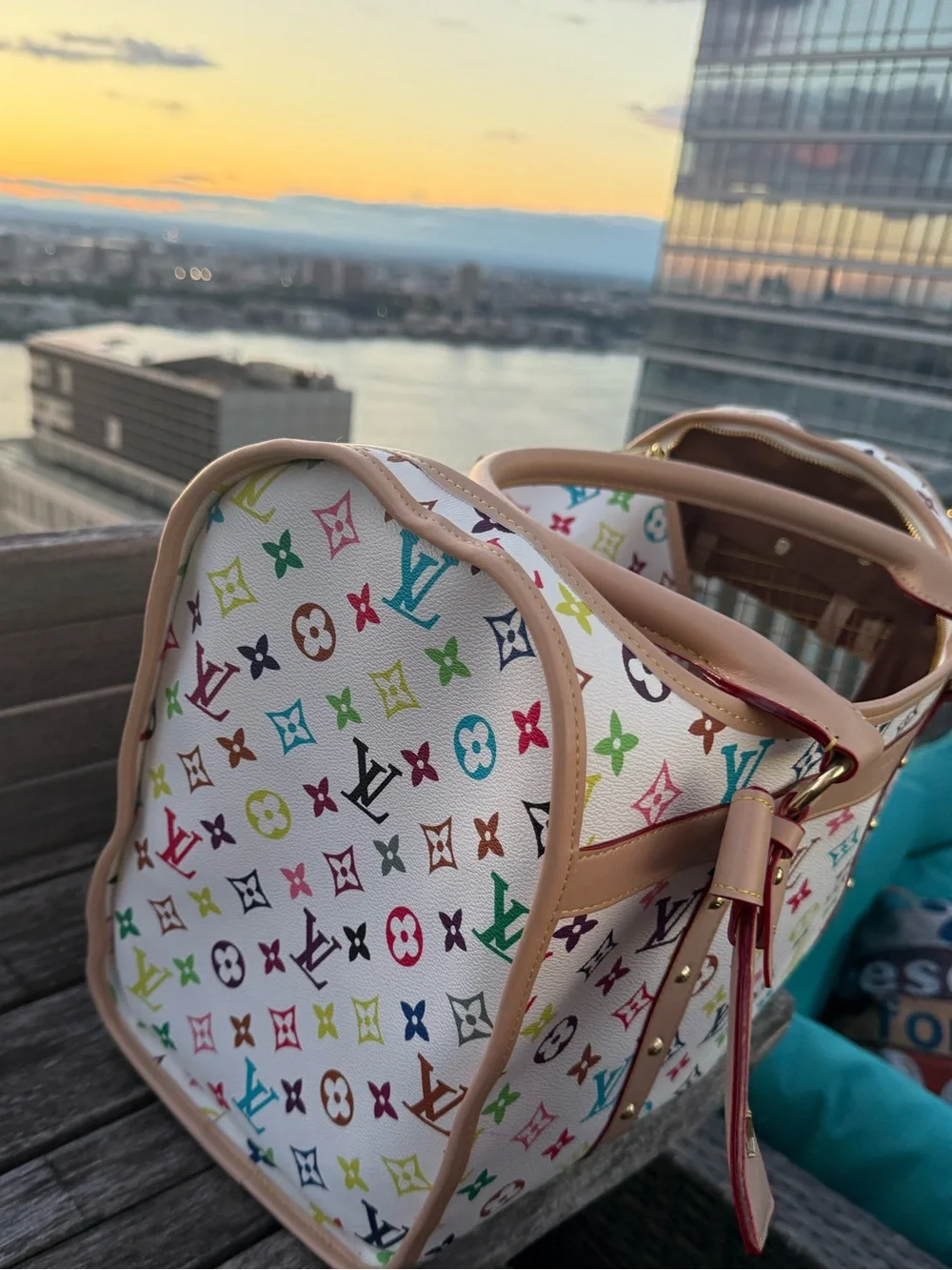 Multicolor pet carrier beautiful for the spring & Summer 🥰